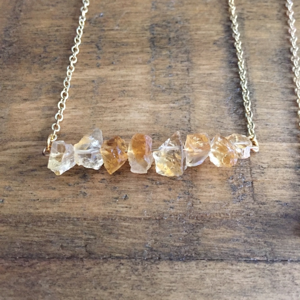 ❗️LAST❗️Raw Citrine Necklace - Picture 5 of 6
